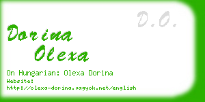 dorina olexa business card
